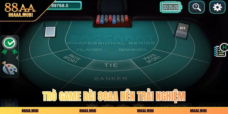 Trò game bài 88aa nên trải nghiệm